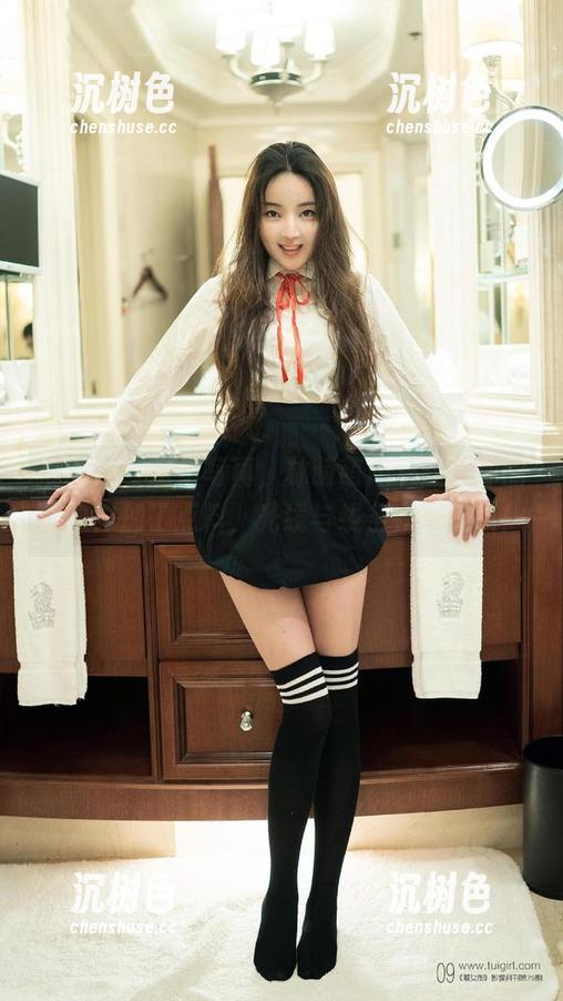 推女郎-林萌萌 推女郎 - 这组写真,林萌萌用灰丝给你的想象力加了点料,光线与线条完美交织!