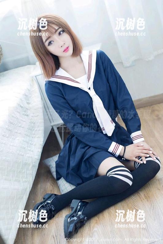 秀人网-Candy糖糖 秀人网 - 无圣光?Candy糖糖的水手服轻松撩动你的视线