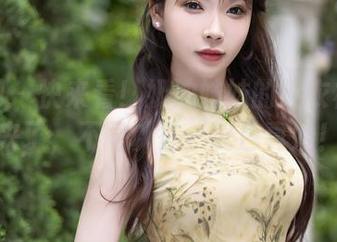 秀人网 - 快来看！奶油妹妹的连衣裙新照来了，不同以往，配色真妙！